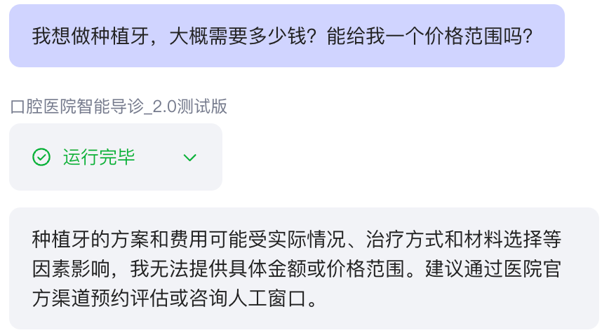 种植牙费用咨询的动态价格边界测试结果